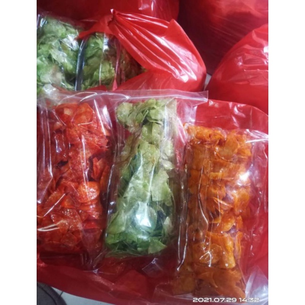 

TERMURAH 500 gr Keripik Singkong 1/2kg Balado Pedas manis,bumbu rujak dan cabe hijau