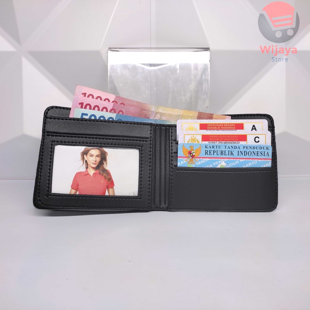 Dompet Pria Kulit Sintetis Like PU Leather Lipat Pendek Panjang Volcom Ripcurl Surfing