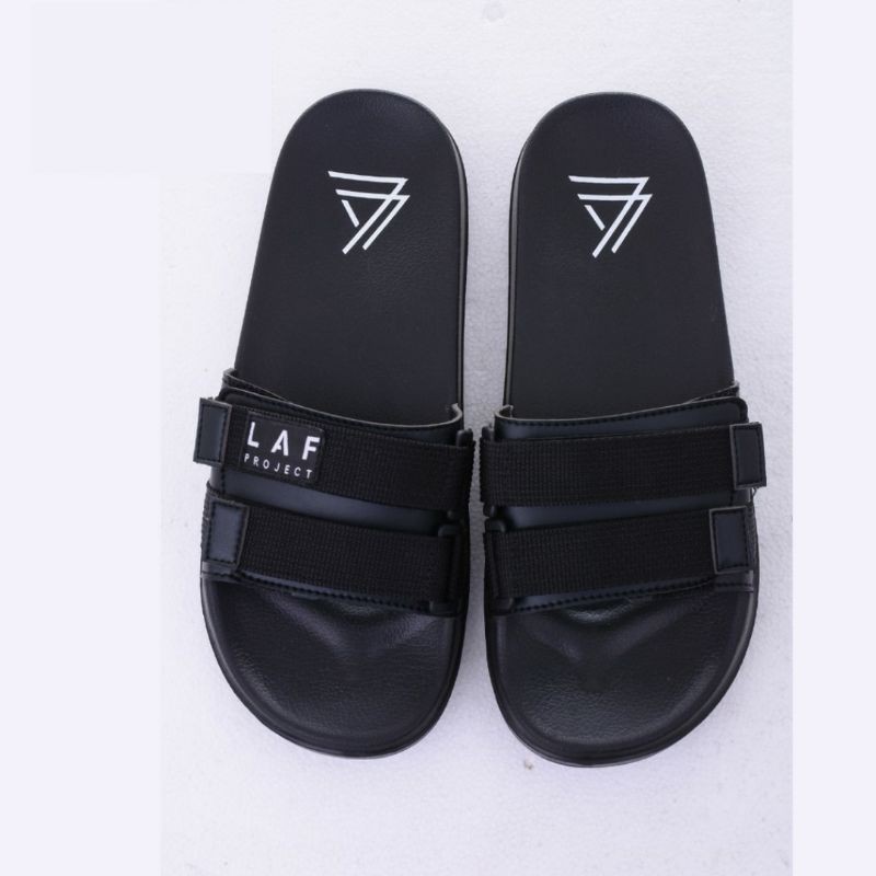 Sandal Pria Slide Slip On Ringan Empuk Gorka Hitam laf project 39-43