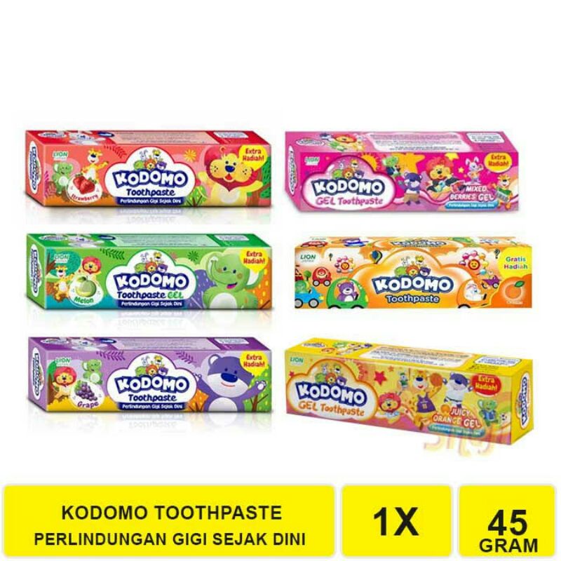 PASTA GIGI KODOMO 45gr - GEL TOOTHPASTE - PASTA GIGI ANAK