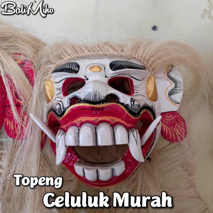Silahkan Order] Topeng Celuluk Murah/Tapel Celuluk/Topeng Leak/Celuluk Bali - Putih