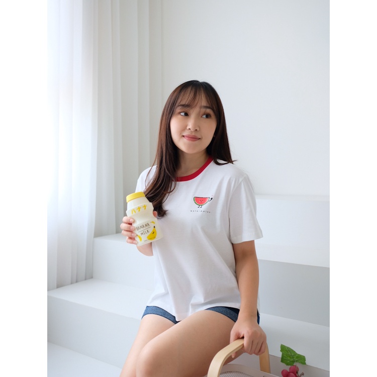 Kadaka T-0337 Tshirt Kaos Korea Fruits Super Cute Colorful