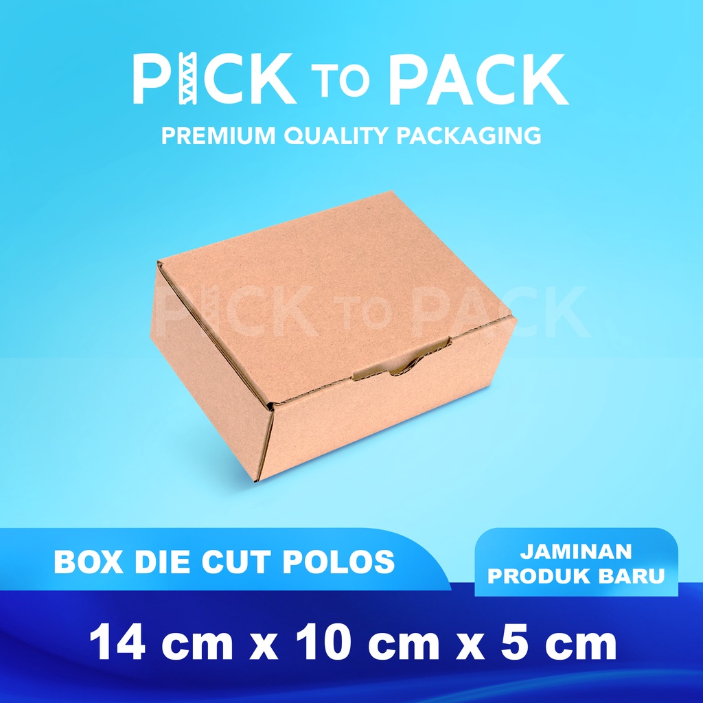 

Kardus Box Karton Die Cut 14X10X5 Polos - Baru - Murah