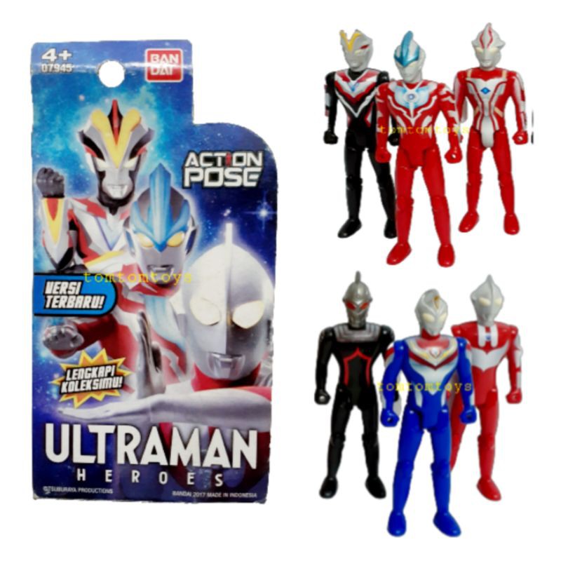 Bandai ULTRAMAN Action Pose Mainan Action Figure