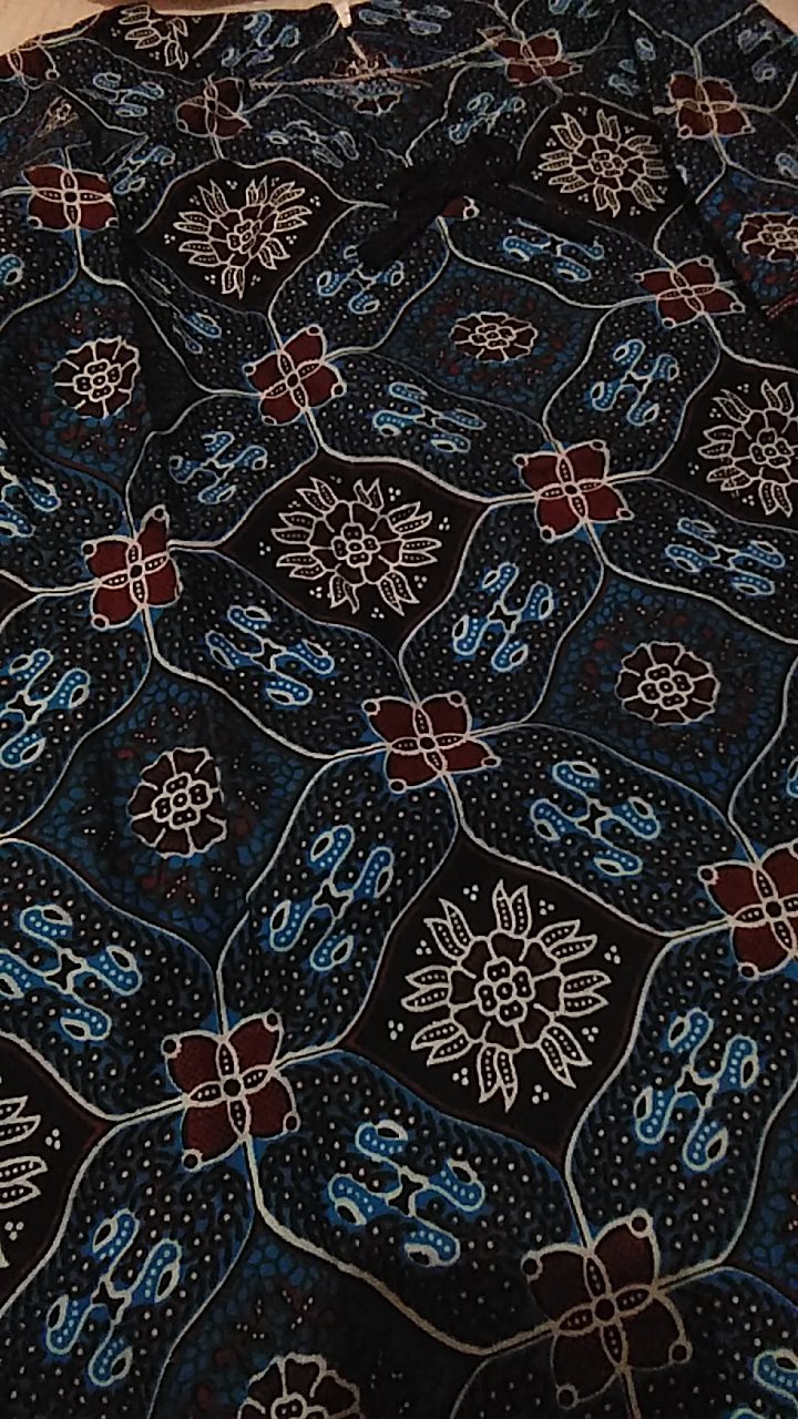 Tunik Batik Coklatan Soft Tunik Terbaru