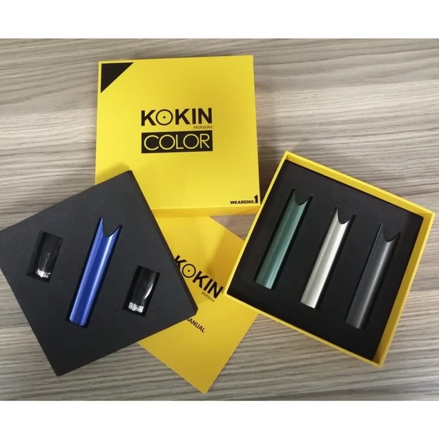 ROKOK ELEKTRIK KOKIN POD KIT 1 SET DAPET 4 WARNA