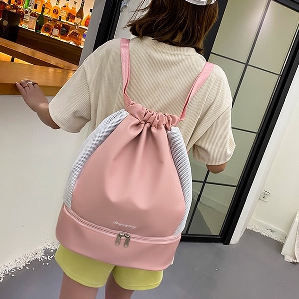 Tas Gendong Wanita Model Serut Ransel Backpack Untuk Olahraga Import