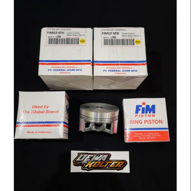 piston kit fim 70 pin 15 piston fim 12