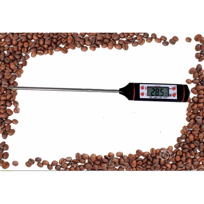 Coffee Thermometer and food