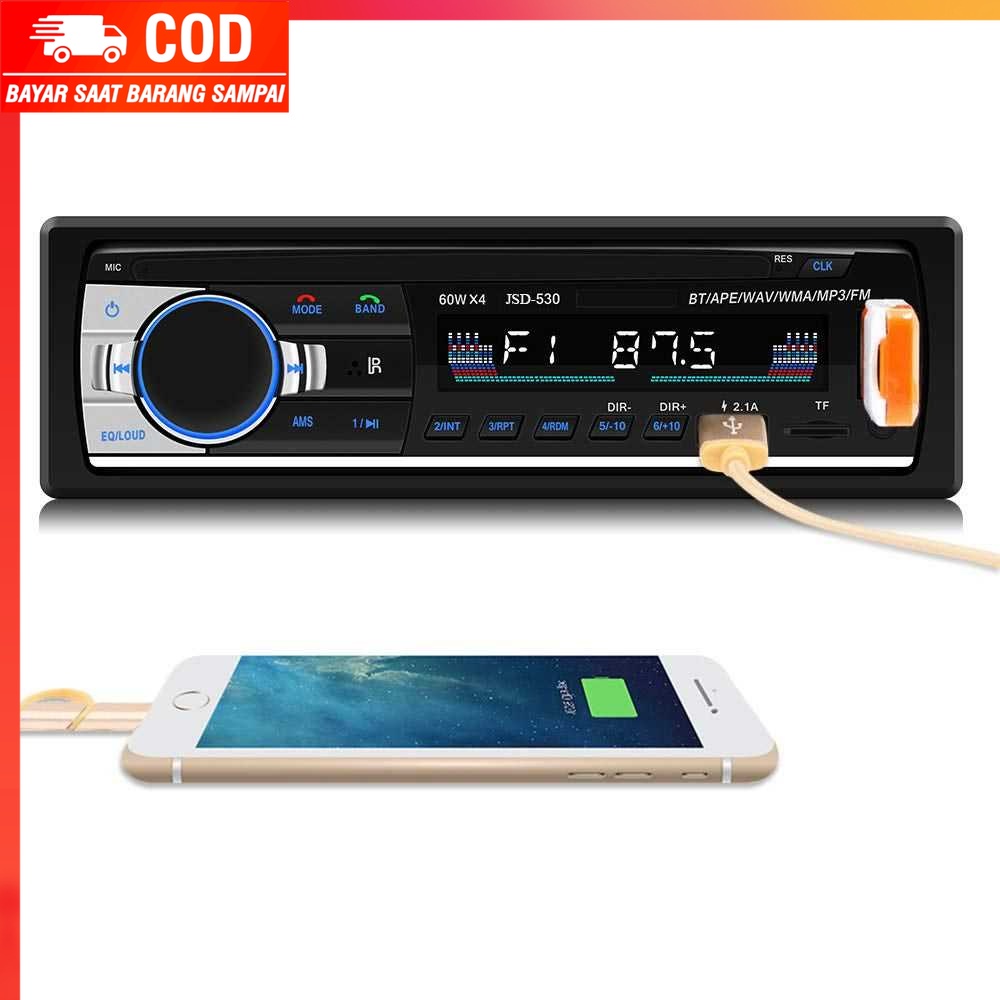 (100% BARANG ORI) Taffware Tape Audio Mobil Bluetooth Car MP3 Player - JSD-530