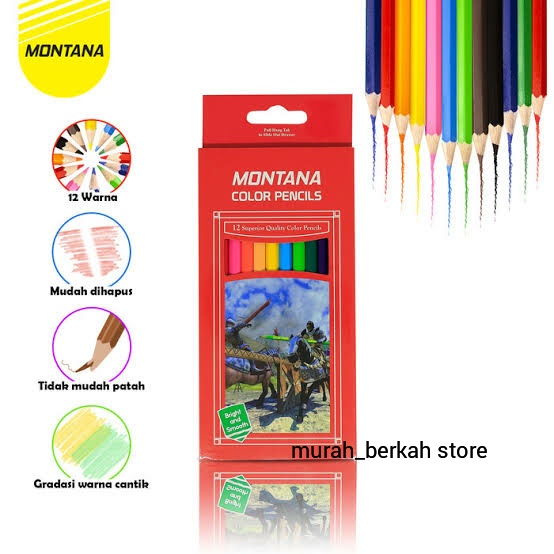 

PENSIL WARNA Panjang MONTANA 12 WARNA (/PCS)