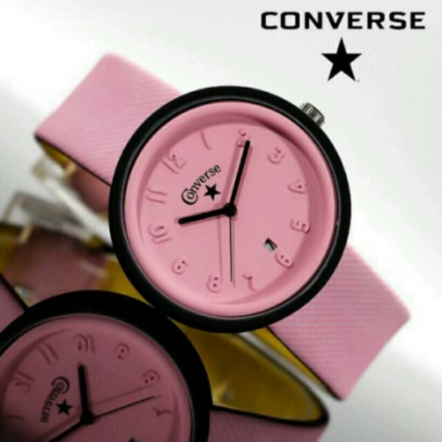 Jam Tangan Wanita Elegant Exclusive Converse Italy Premium Watch Pink