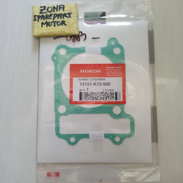 Paking Gasket Cylinder Blok CB150R Old AHM 12191 K15 900