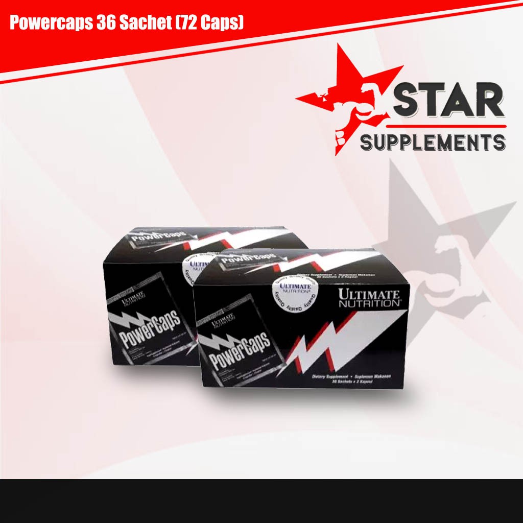 Ultimate Nutrition PowerCaps 1 Box / 36 Sachet / 72 Caps / 72Caps