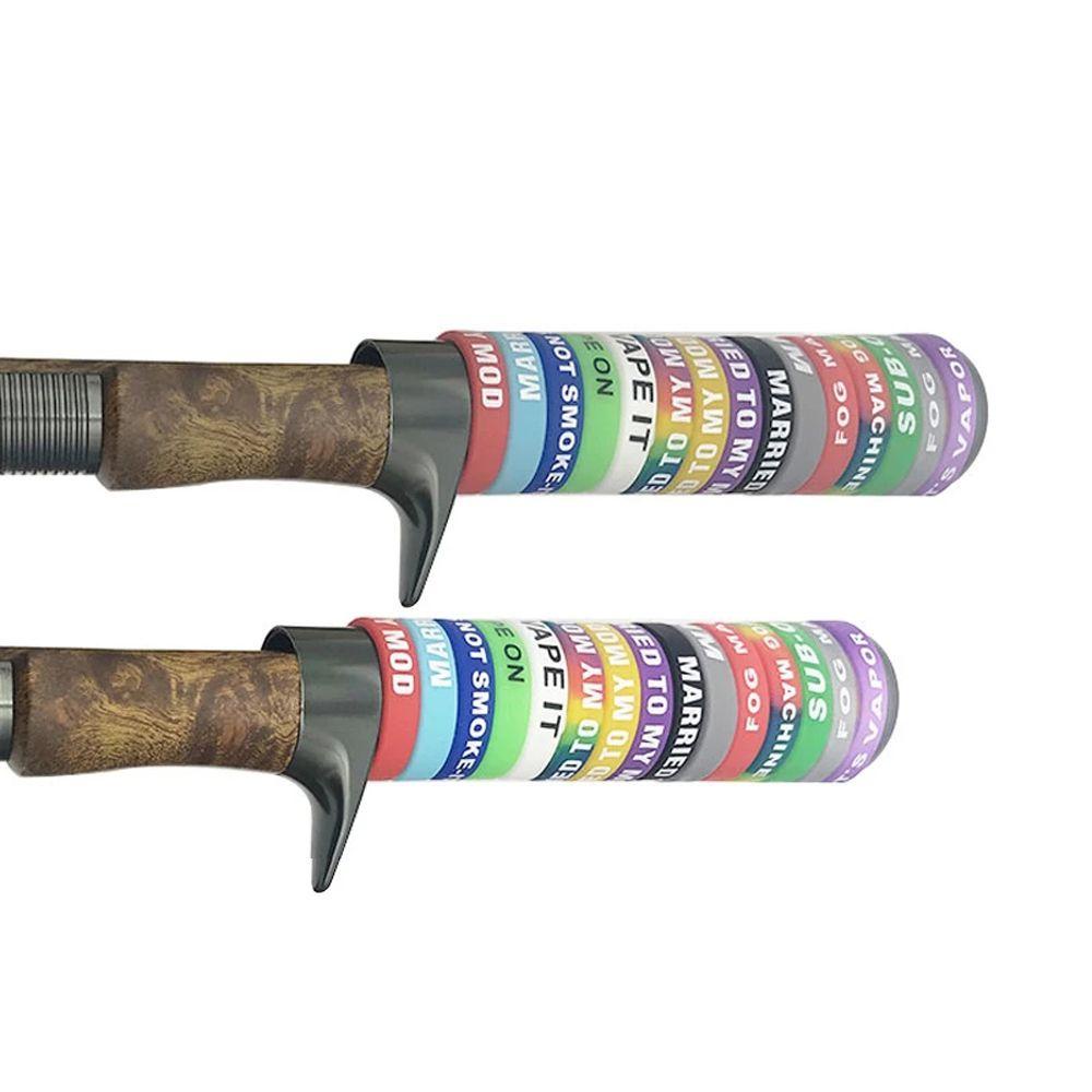 Agustinina Pancing Case Pelindung Cincin Warna-Warni Anti-Slip Ring Silica Gel Ring Pancing Dekorasi Silica Gel Rod Clip