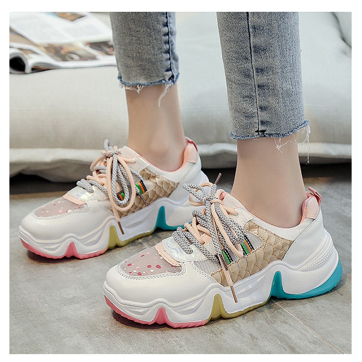 Sepatu Sneakers Wanita Import Spatu Sneaker Cewe Fashion Korea Kekinian Terbaru SP-123