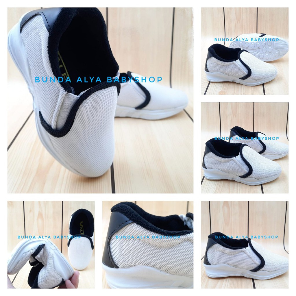 Sepatu Anak Laki Sport Usia 2 3 Tahun  Size 22 - 24 PUTIH - Sepatu Anak Cowok Balita Sport Alas Karet Anti Licin