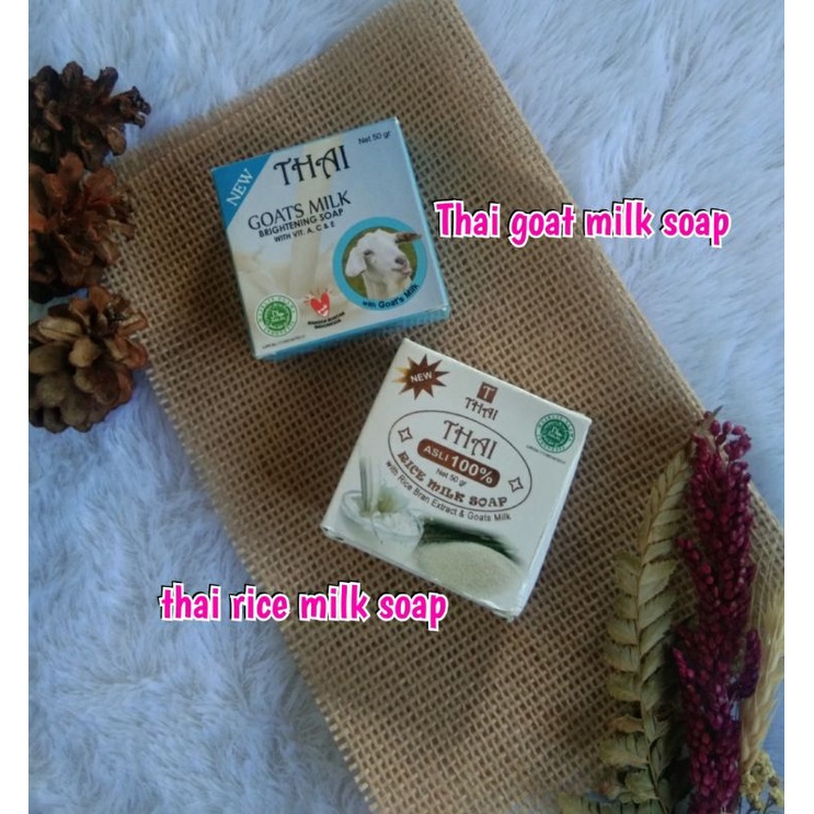 Thai goat milk soap/thai rice milk soap/sabun susu kambing/sabun susu beras