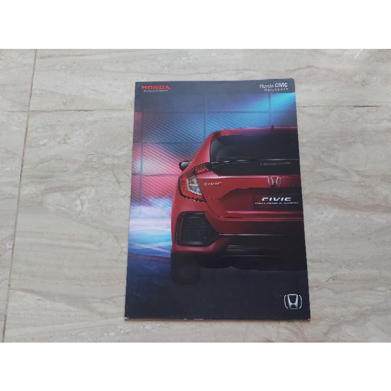 brosur katalog mobil honda civic turbo hatchback 2018 leaflet