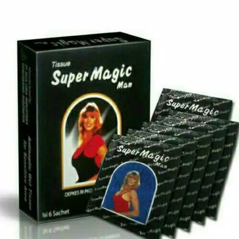 Tissue Super Magic Man / Tisu Magic box isi 6 bisa Ecer Original / Tissue Magic