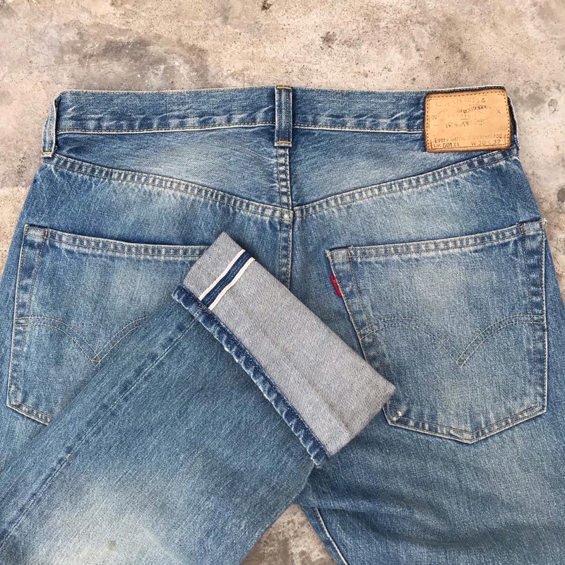 Jeans Levis 501 Selvedge Size 31 Second Original