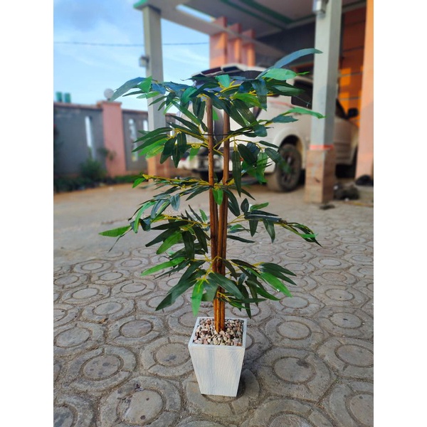 pohon bambu artificial/bunga hias/sudut ruangan