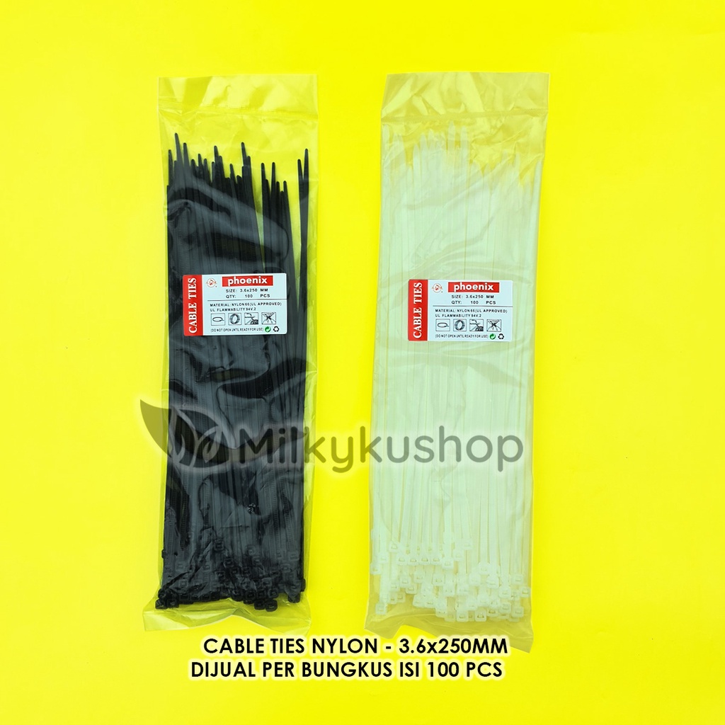 CABLE TIES NYLON SUPER 3.6 X 250 MM KABEL TIS