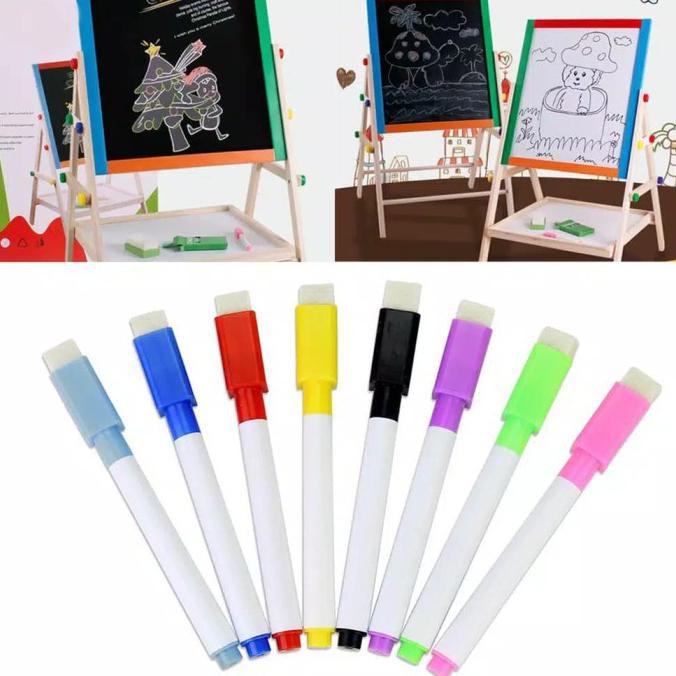 

Promo Awal tahun 8 Pcs Colorful Whiteboard Pen / Spidol Kecil Wipe Clean Anak Marker Big Sale
