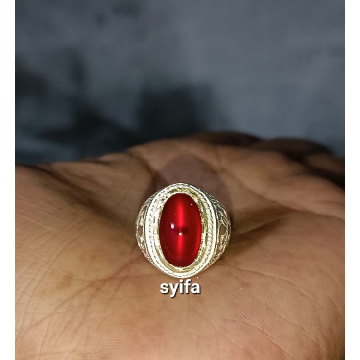 batu cempaka merah cat eye kantoran