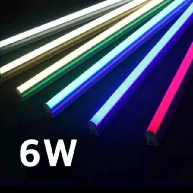 Lampu TL NEON  T5 LED 6watt 30cm tube Warna  warni Shopee 