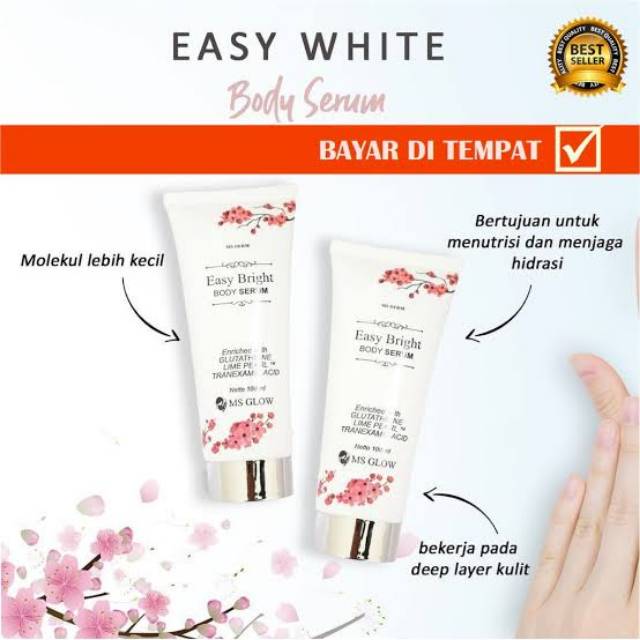 EASY WHITE BODY SERIES MS GLOW/PAKET PEMUTIH BADAN MS GLOW