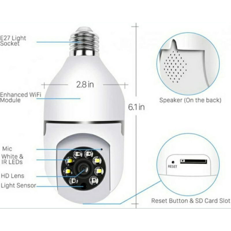 NEW IP CAMERA ICSEE PTZ MINI 8MP MODEL TERBARU APLIKASI EXMEYE / ICSEE