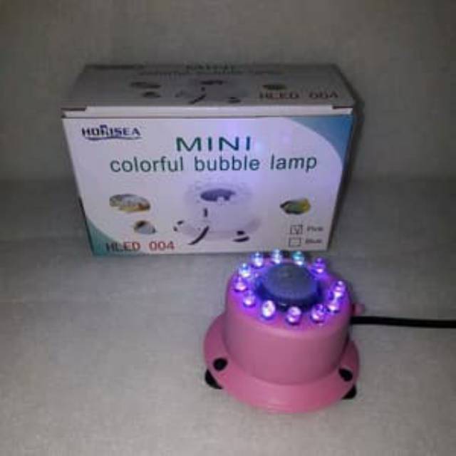 Lampu LED Air Stone Bubble Batu Gelembung HORISEA Aerator warna