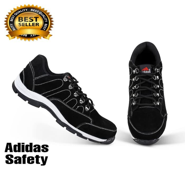 Sepatu Pria Adidas Felix Safety Shoes Sporty Ujung Besi - Hitam 39