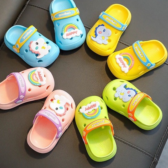 2-5thn | SANDAL SLIPPER SLOP CROCS KARET BAYI ANAK SHOES UNISEX CASUAL CATALOG QN QBB