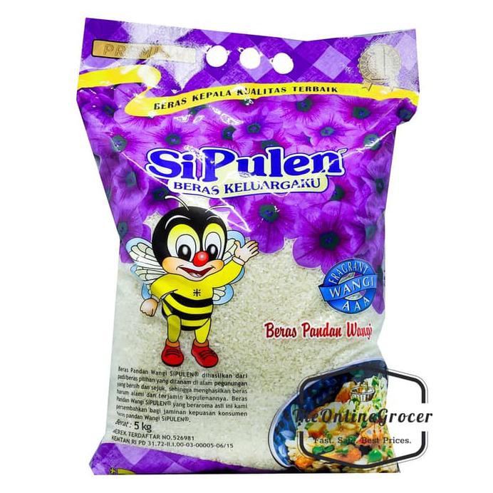 Beras Sipulen Pandan Wangi Kemasan Ungu 5kg Indonesia