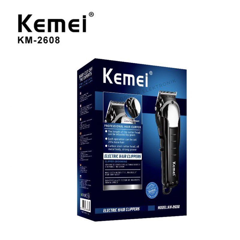 MESIN CUKUR RAMBUT KEMEI KM-2608 ALAT CUKUR RAMBUT KEMEI KM-2608/HAIR CLIPPER KEMEI