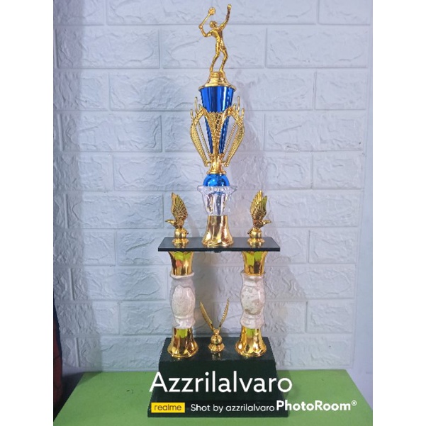 piala batu onix 10cm +FG badminton