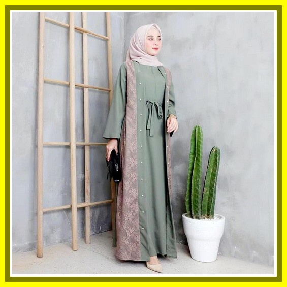 Baju Gamis Wanita Terbaru 2022 Dress Pesta Kondangan Wedding Party Casual Wanita Syari Terbaru2022 B