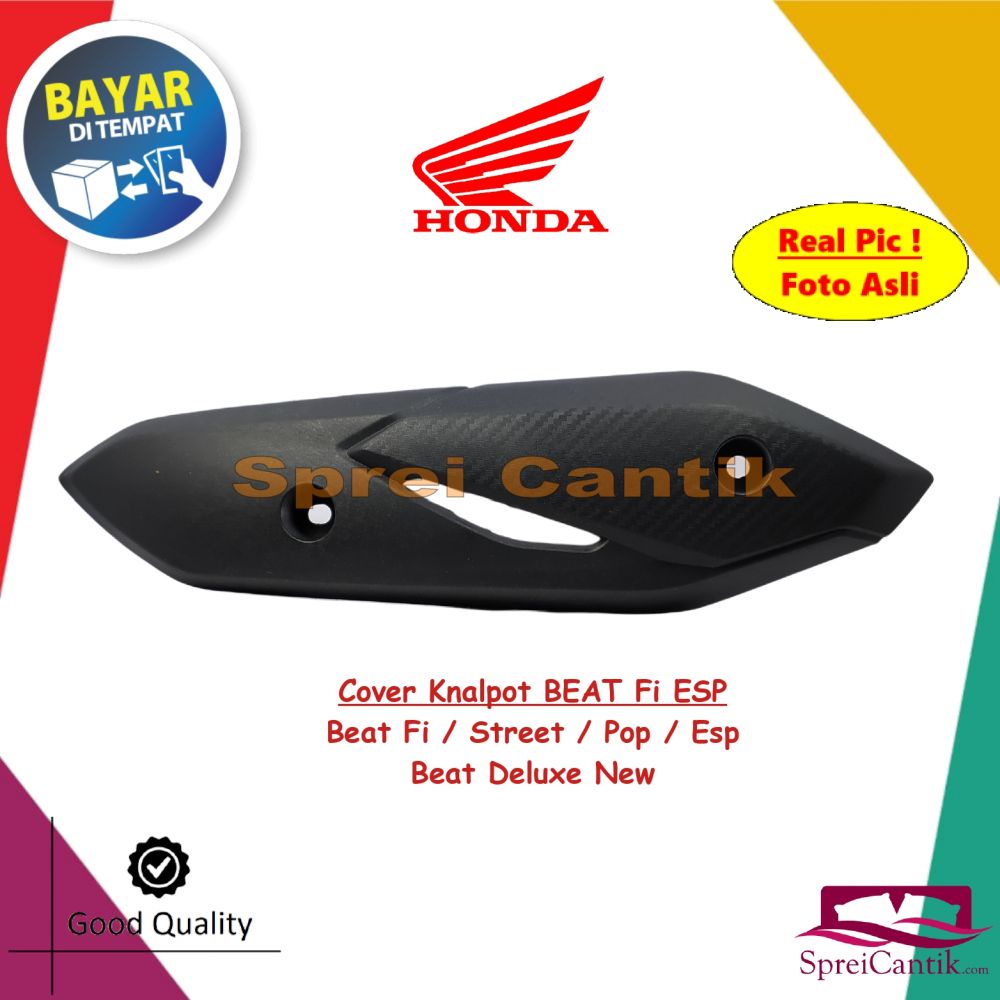 Tutup Knalpot BEAT Fi / Street / Pop / Fi Esp Deluxe New - Cover Kenalpot Promo Bayar di Tempat Akse