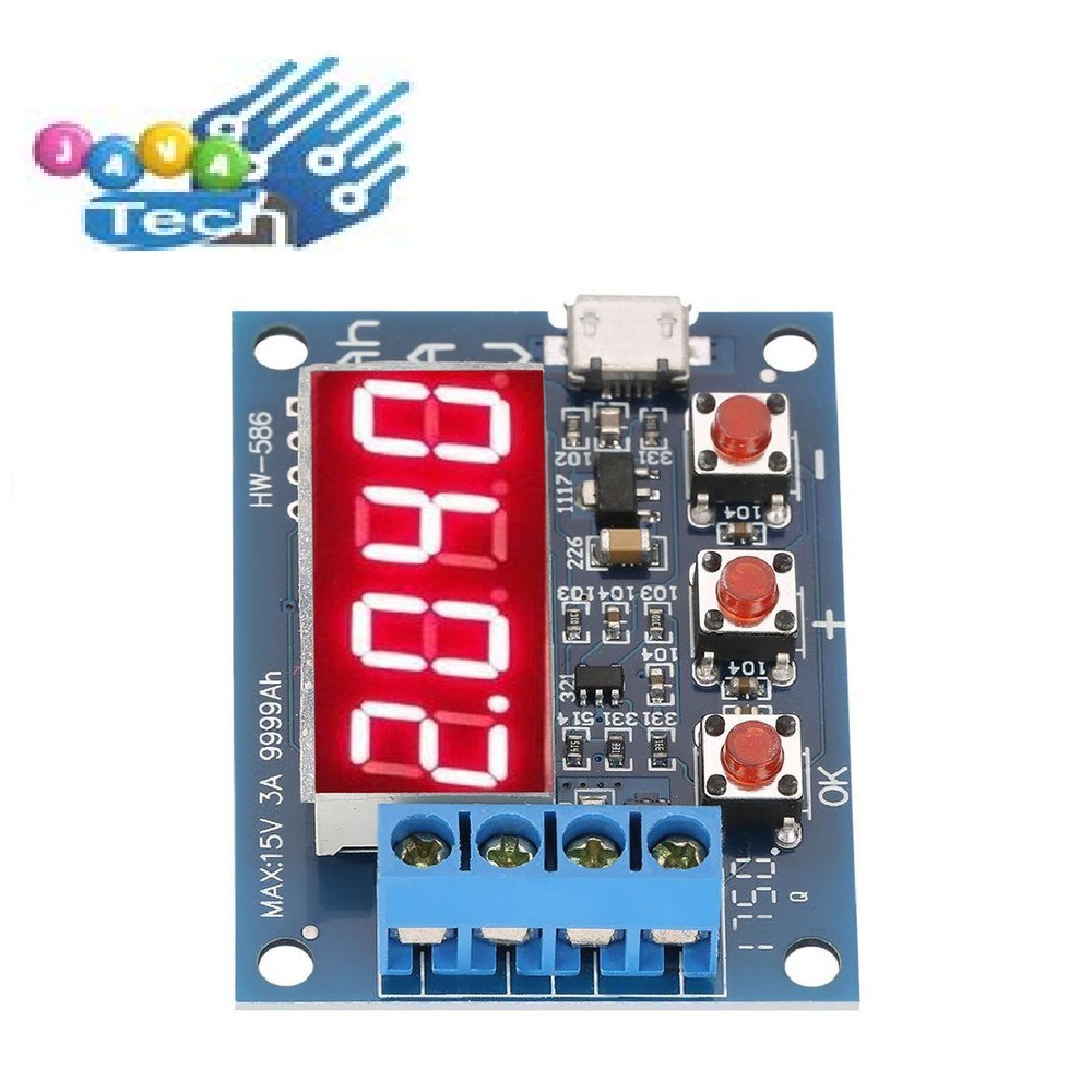 HW-586 Battery 1.5V-12V 18650 Capacity Tester Discharge Meter