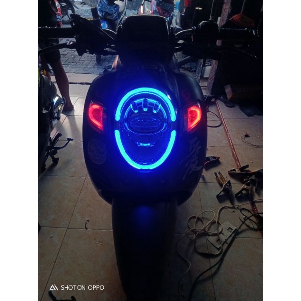 Lampu Alis Scoopy R12  2018/2019 Komplit l Custom Headlamp Reflektor Honda Scoopy fi R12