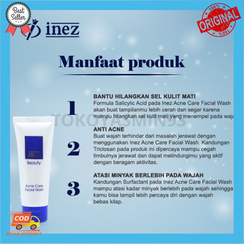 Inez Acne Care Facial Wash Murah