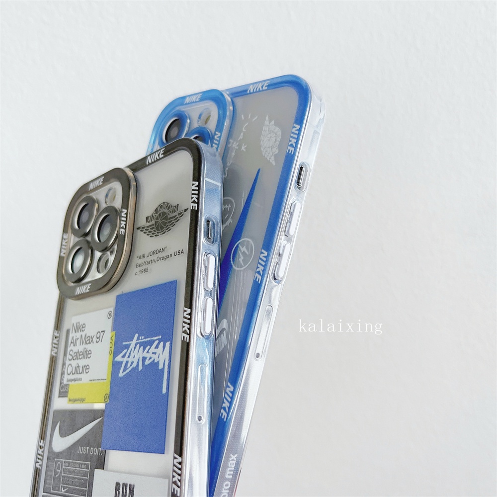 Lens Protective N.i.k.e Case untuk iPhone 13 Pro Max 12Pro 11 X XR Xs Max 7 8Plus