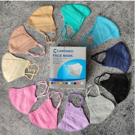MASKER DUCKBILL DEWASA EZY/DR.ITC NONBOX/FACEMASK 3PLY EARLOOP WARNA BASIC/MIX ISI 50PCS/25PCS BOX/NONBOX/PACK
