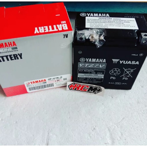 AKI BATTERY ACCU BAWAAN MOTOR NMAX YUASA YAMAHA 6.3AH YTZ7V ORI YUASA YAMAHA 2DP-H2100-30