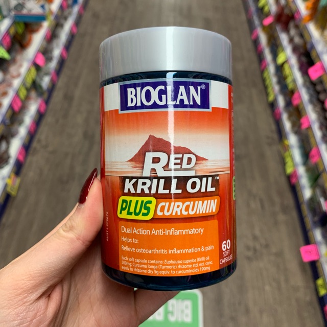 Jual Bioglan Red Krill Oil Plus Curcumin Shopee Indonesia