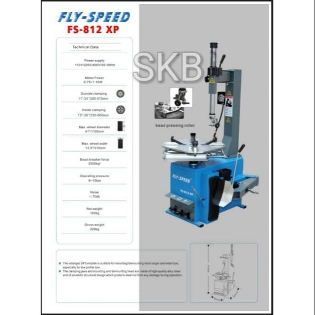 Mesin bukaan ban FLY speed FS 812 xp
