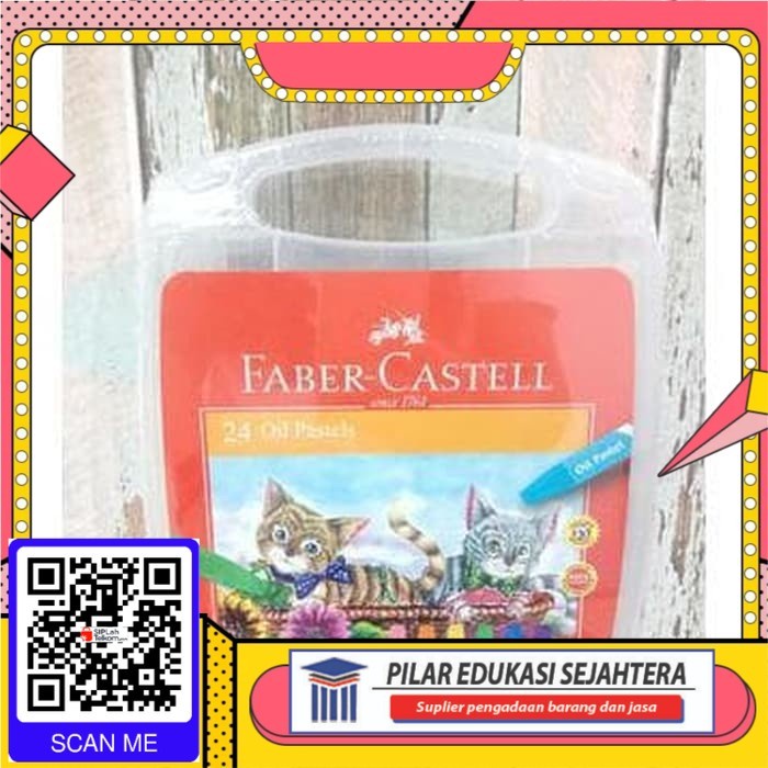 

CRAYON OIL PASTEL FABER CASTELL 24 WARNA ECO TRANS MURAH