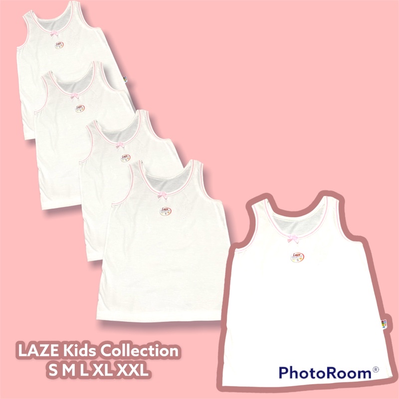 LAZE KIDS Singlet Kamisol Anak Perempuan 7-13 Thn Singlet Polos Anak Perempuan